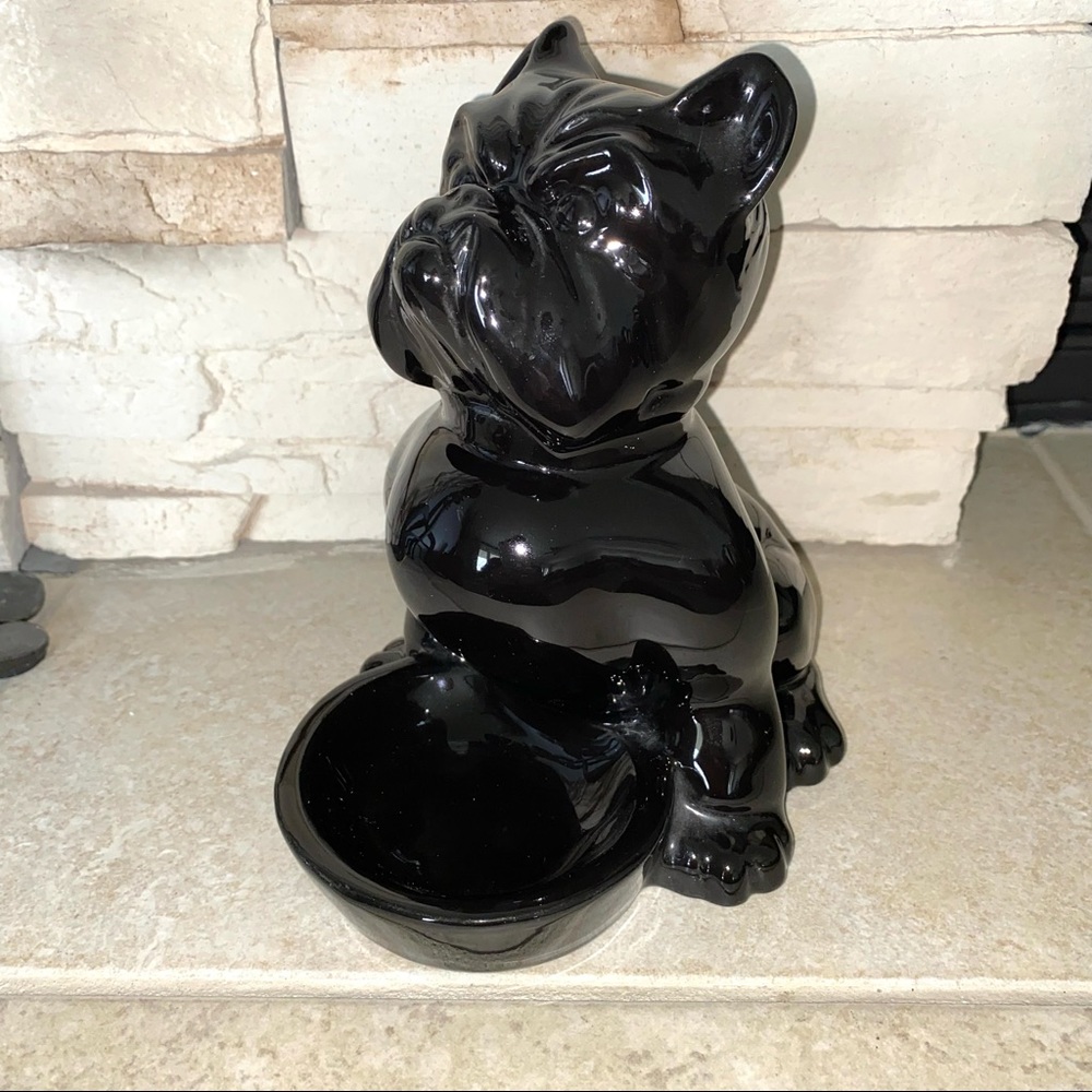 SOLD Vintage Hicock Bulldog with Bowl - Picture 9 of 11